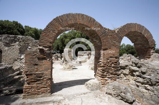 The Temple of Jupiter, Cumae, Italy. Artist: Samuel Magal
