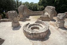 The Temple of Jupiter, Cumae, Italy. Creator: Samuel Magal