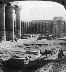 The Temple of Luxor, Thebes, Egypt, c1900.Artist: Underwood & Underwood