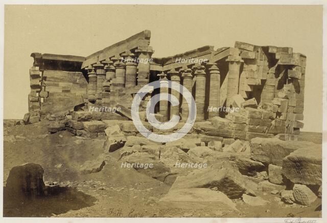 The Temple of Mahannaka, Nubia, 1857. Creator: Francis Frith.
