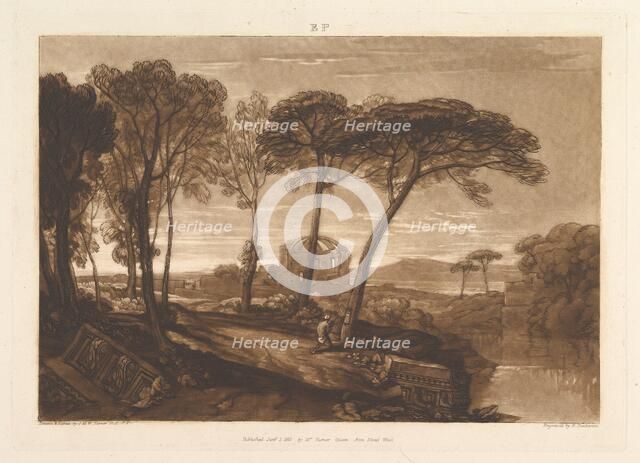 The Temple of Minerva Medica (Liber Studiorum, part V, plate 23), January 1, 1811. Creator: JMW Turner.