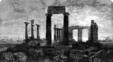 "The Temple of Minerva in Aegina, Greece", by Harry Johnson, in the Gallery..., 1862. Creator: Mason Jackson