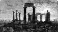 "The Temple of Minerva in Aegina, Greece", by Harry Johnson, in the Gallery..., 1862. Creator: Mason Jackson