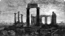 "The Temple of Minerva in Aegina, Greece", by Harry Johnson, in the Gallery..., 1862. Creator: Mason Jackson