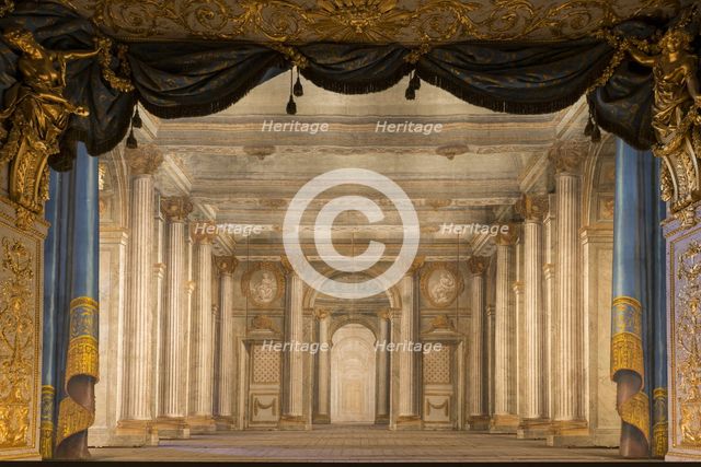 The Temple of Minerva. Set design for the Petit Théâtre de la Reine, Versailles, 1754.