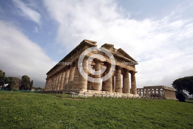 The Temple of Neptune, Peastum, Italy. Creator: Samuel Magal.