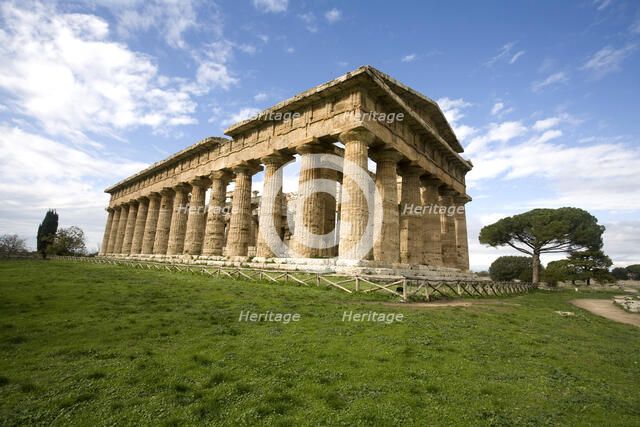 The Temple of Neptune, Peastum, Italy. Artist: Samuel Magal