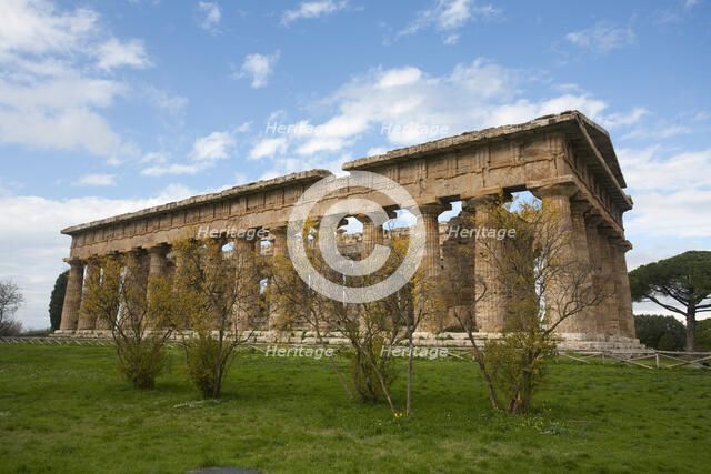 The Temple of Neptune, Peastum, Italy. Artist: Samuel Magal