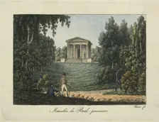 The Temple of Paul I (or the Mausoleum of Paul I) in the Park of Pavlovsk, 1810s. Creator: Thurner (active first quarter of the 19th century)
