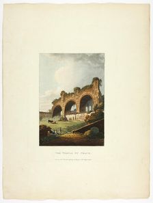 The Temple of Peace, plate nine from the Ruins of Rome, published March 1, 1796. Creator: Matthew Dubourg