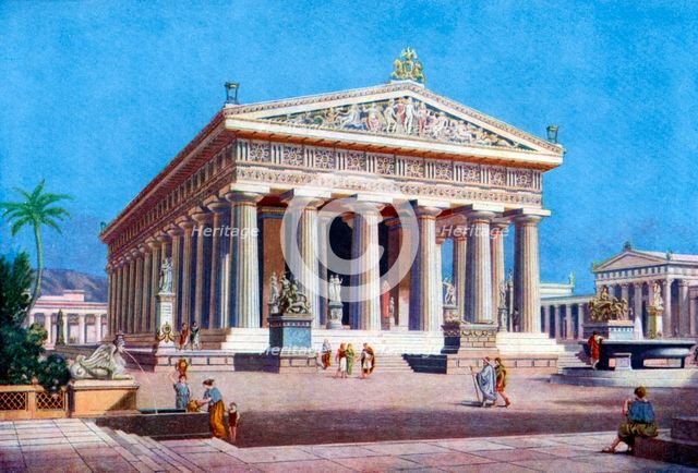 The Temple of Poseidon, Paestum (Pesto), Italy, 1933-1934. Artist: Unknown