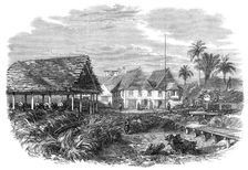 The temporary courthouse at Morant Bay, Jamaica, 1865. Creator: Unknown