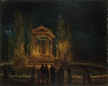The temporary Mausoleum of Jean-Jacques Rousseau, ca 1794. Creator: Robert, Hubert (1733-1808)