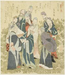 The Ten Great Disciples of Confucius (Komon jittetsu), from the series "A Set of Ten Fa..., c. 1828. Creator: Gakutei