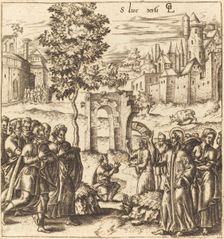 The Ten Lepers are Cleansed, probably c. 1576/1580. Creator: Leonard Gaultier