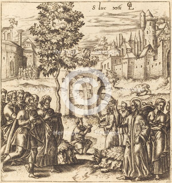 The Ten Lepers are Cleansed, probably c. 1576/1580. Creator: Leonard Gaultier.