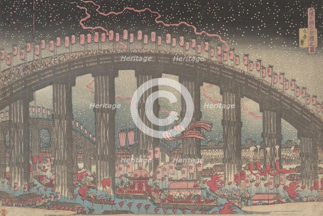 The Tenmangu Festival at Osaka, 1834. Creator: Gakutei.