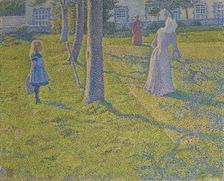 The Tennis Game, 1889. Creator: Rysselberghe, Théo van (1862-1926)
