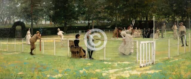 The Tennis Party, 1885. Creator: Sir John Lavery.