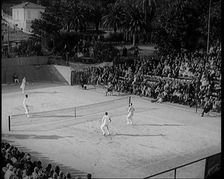 The Tennis Players Suzanne Lenglen of France and Helen Wills of the United States of America...,1926 Creator: British Pathe Ltd