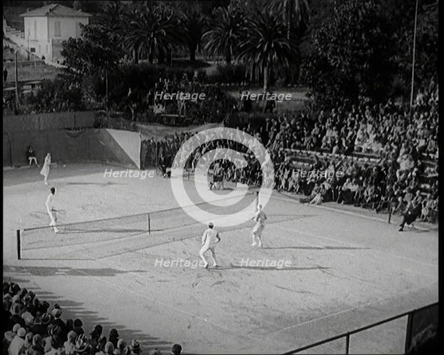 The Tennis Players Suzanne Lenglen of France and Helen Wills of the United States of America...,1926 Creator: British Pathe Ltd.
