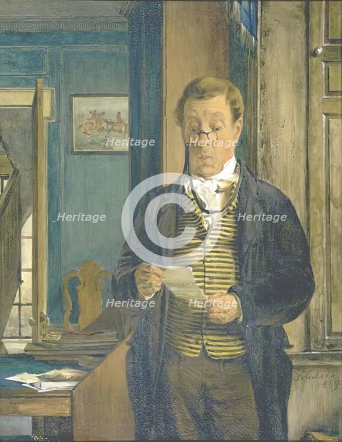 The Tenant's Reply, 1869. Creator: Erskine Nicol.
