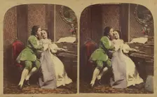 The Tender Chord. (La Corde Sensible), about 1865. Creator: London Stereoscopic & Photographic Co