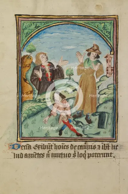 The Tenth Sign before the Day of Judgment; Illustrated Vita Christi..., about 1480-1490. Creator: Unknown.
