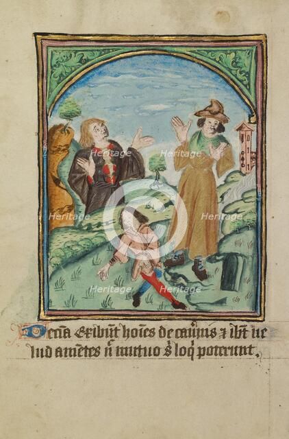 The Tenth Sign before the Day of Judgment; Illustrated Vita Christi..., about 1480-1490. Creator: Unknown.