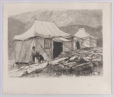 The Tents (from "The Portfolio"), 1880. Creator: Hubert von Herkomer