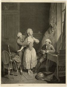 The Test of the Corset, n.d. Creator: Unknown