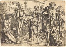 The Testing of the King's Sons, c. 1500. Creator: Master MZ