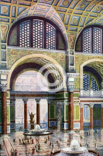 The tepidarium of the Baths of Caracalla, Rome, Italy, 1933-1934. Artist: Unknown