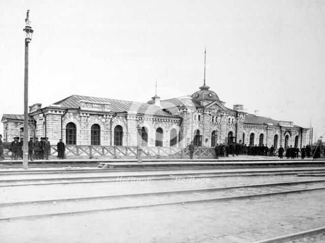 The Terminal at Sliudianka Station, 1900-1904. Creator: Unknown.