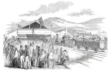 The Terminus, at Swansea, 1850. Creator: Unknown