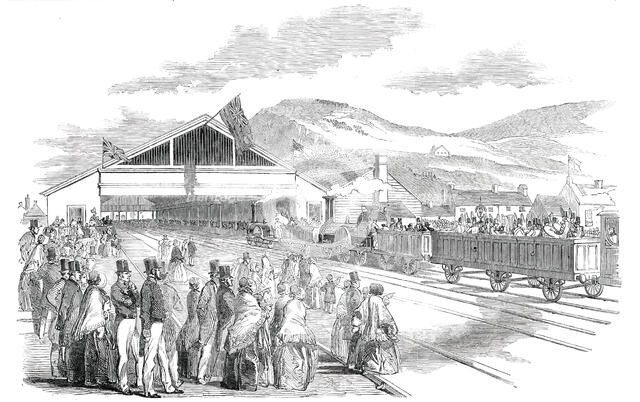 The Terminus, at Swansea, 1850. Creator: Unknown.