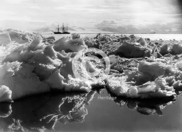 The 'Terra Nova' in McMurdo Sound, Antartica, 1911. Artist: Herbert Ponting