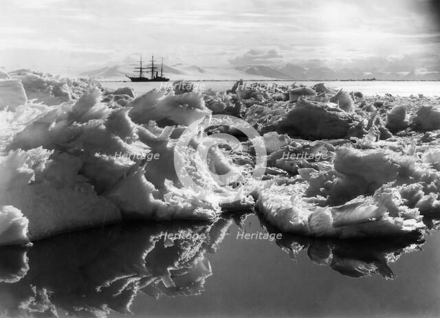 The 'Terra Nova' in McMurdo Sound, Antartica, 1911. Artist: Herbert Ponting