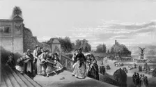 The Terrace, Central Park, New York 1874. Creator: George R. Hall