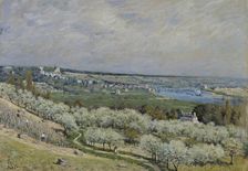 The Terrace at Saint-Germain, Spring, 1875. Creator: Alfred Sisley