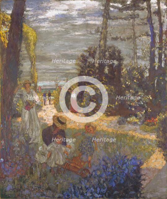 The Terrace at Vasouy, the Garden, 1901. Artist: Vuillard, Édouard (1868-1940)