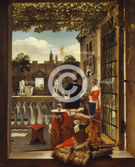The Terrace, c. 1660. Creator: Unknown.