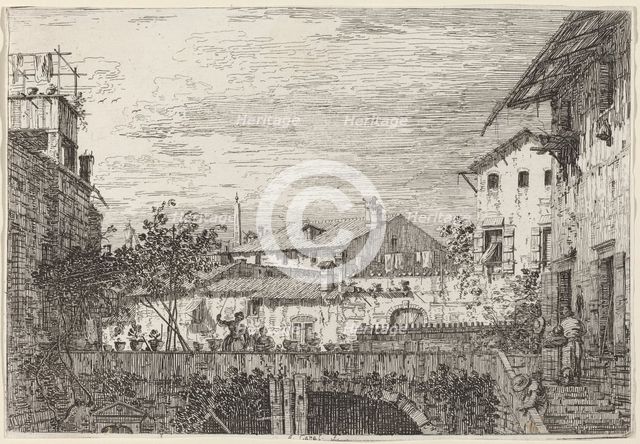 The Terrace, c. 1735/1746. Creator: Canaletto.