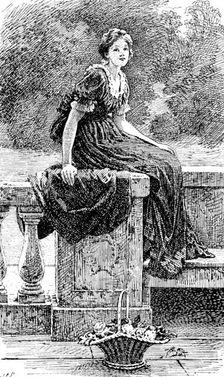 "The Terrace", G. D. Leslie, R.A. Royal Academy, 1890. Creator: Carl Hentschel