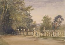 The Terrace, Haddon Hall, c1840s. Creator: David Cox the Elder