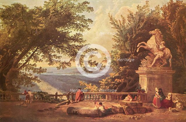 The Terrace of Marly, 1750. Creator: Hubert Robert.
