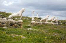 The Terrace of the Lions, Delos Island, Greece. Creator: Samuel Magal