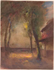 The Terrace of the Ravier House in Morestel, 1880s?. Creator: Auguste François Ravier
