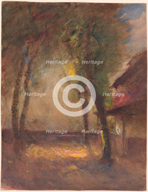 The Terrace of the Ravier House in Morestel, 1880s?. Creator: Auguste François Ravier.
