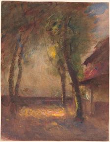 The Terrace of the Ravier House in Morestel, 1880s?. Creator: Auguste François Ravier